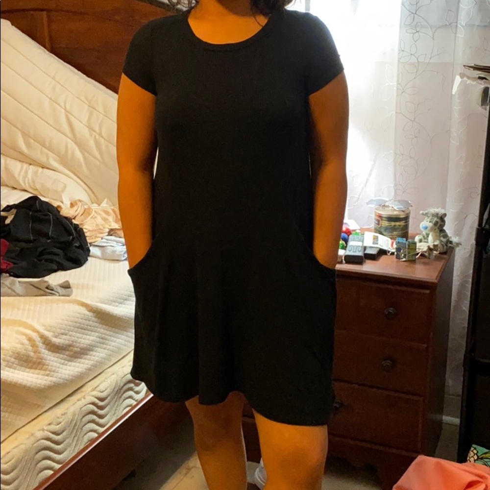 Black t-shirt dress